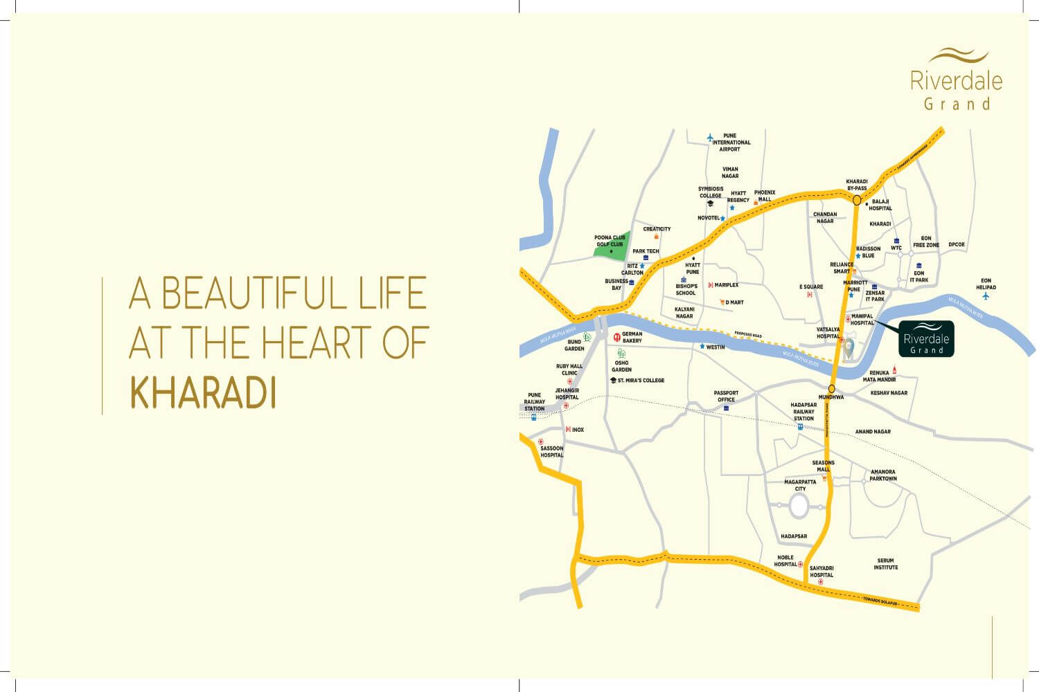 Riverdale Grand Kharadi Pune Location Map